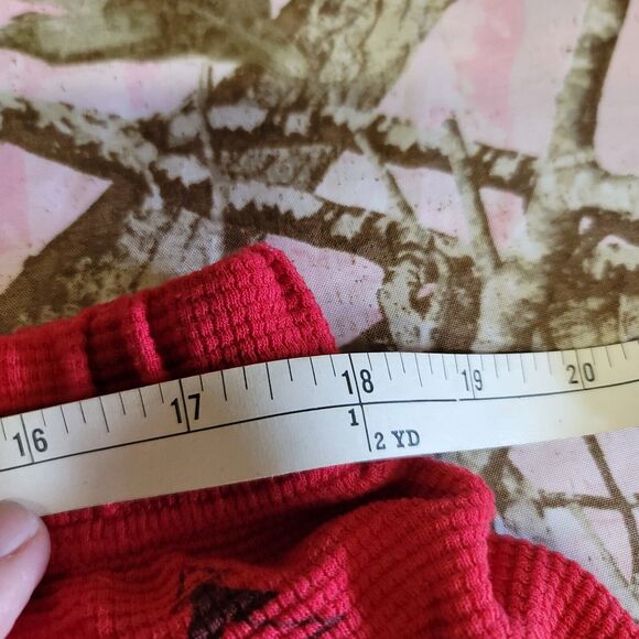 Artisans 2 Piece Pajama Thermal Short Set Vintage No Size Tag Red Christmas - Picture 9 of 12